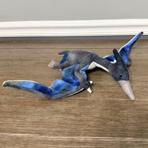 Adventure Planet Blue & Black Marbled Pteranodon Pterodactyl‎ Plush